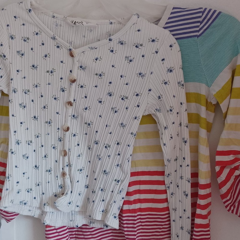 Girls bundle: Old navy and H&M long sleeve shirts- size S/M
